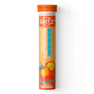Seltz Electrolitos Sabor Naranja Suplemento Alimenticio Efervescente