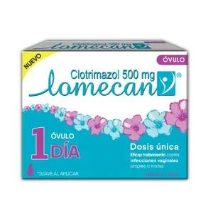 Lomecan V Clotrimazol 500MG Dosis Única