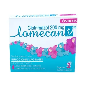 Lomecan V Clotrimazol 200MG 3 Óvulos